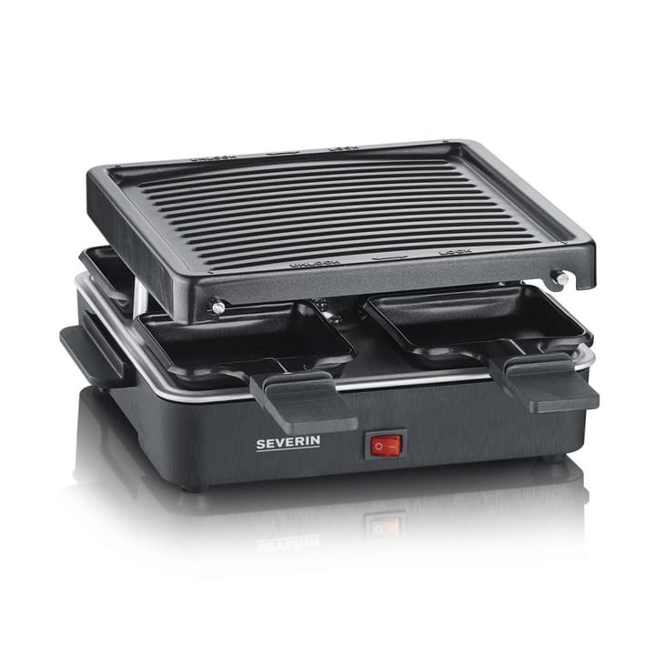 Severin RG 2370 raclette mini 4 pannor - Svart - Severin