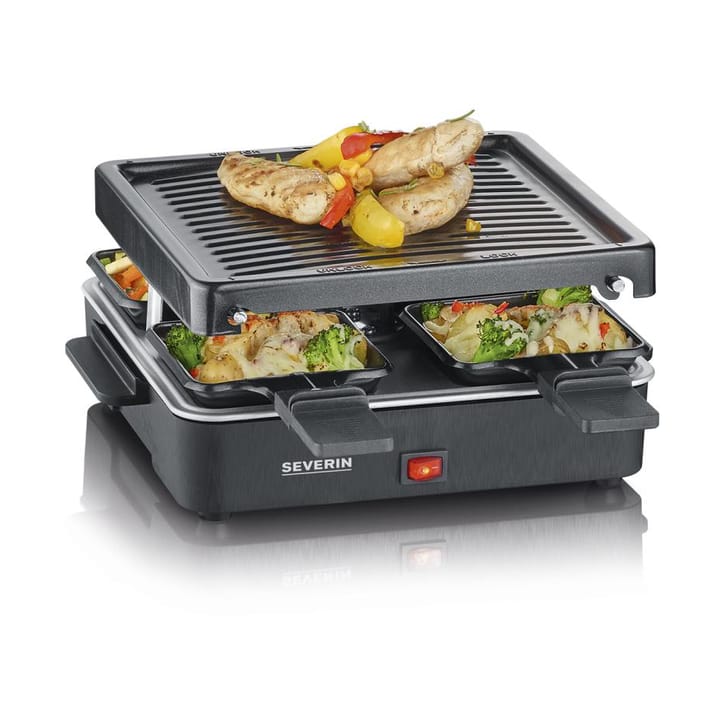 Severin RG 2370 raclette mini 4 pannor, Svart Severin