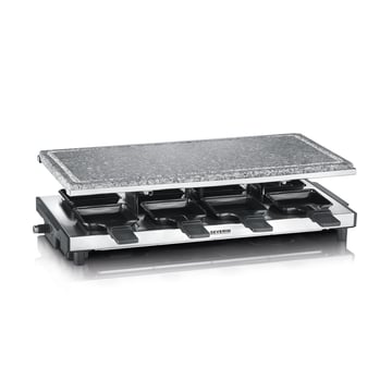 Severin Severin RG 2374 raclette med sten 8 pannor Silver