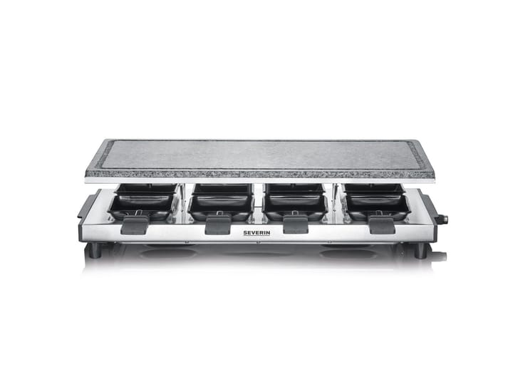 Severin RG 2374 raclette med sten 8 pannor, Silver Severin