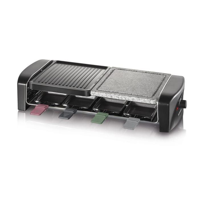 Severin RG 9645 raclette kombi basic 8 pannor - Svart - Severin