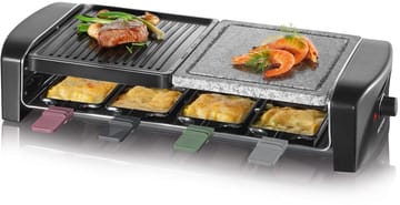 Severin RG 9645 raclette kombi basic 8 pannor - Svart - Severin