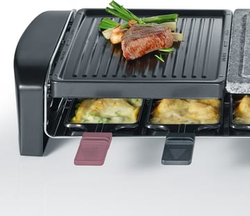 Severin RG 9645 raclette kombi basic 8 pannor - Svart - Severin