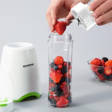 Severin SM 3735 Mix & Go blender smoothie 600 ml - Vit-grön - Severin