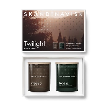 Skandinavisk Twilight doftljus gåvoset 2 delar 65 g