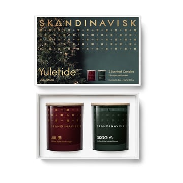 Skandinavisk Yuletide doftljus gåvoset 2 delar 65 g