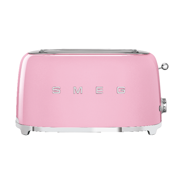 Smeg 50's Style brödrost 4x2 skivor, Rosa Smeg