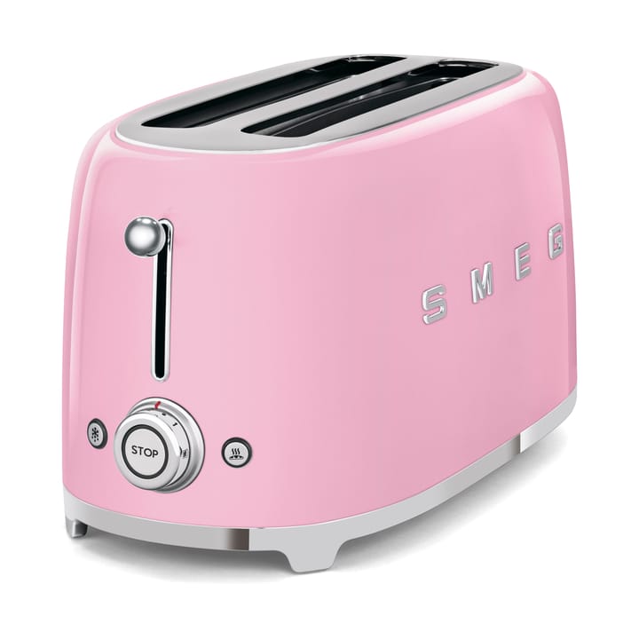 Smeg 50's Style brödrost 4x2 skivor, Rosa Smeg