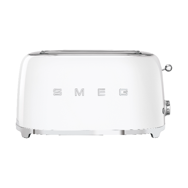 Smeg 50's Style brödrost 4x2 skivor small, Vit Smeg