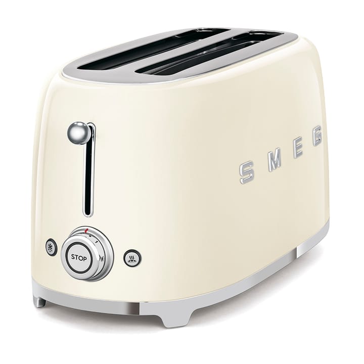 Smeg 50's Style brödrost 4x4 skivor, Créme vit Smeg