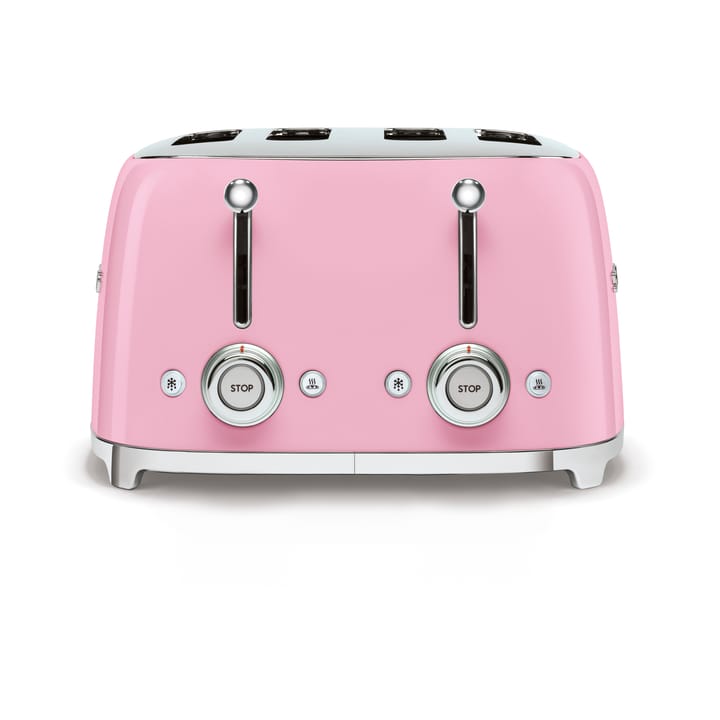 Smeg 50's Style brödrost 4x4 skivor, Rosa Smeg