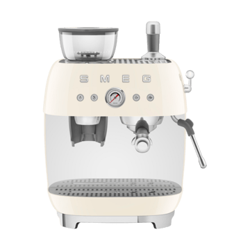 Smeg Smeg 50’s Style espressomaskin med kaffekvarn Créme vit