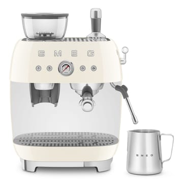 Smeg 50's Style espressomaskin med kaffekvarn - Créme vit - Smeg