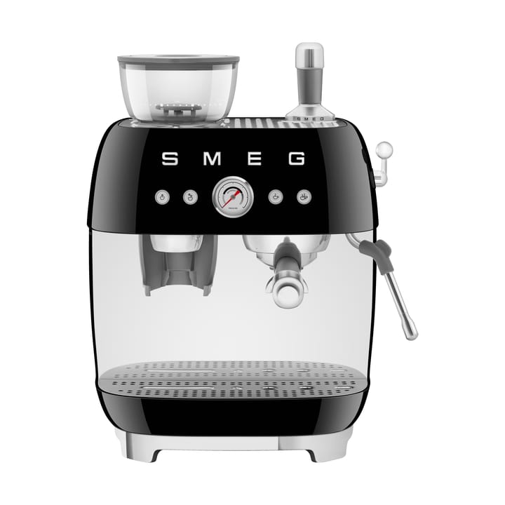 Smeg 50's Style espressomaskin med kaffekvarn - Svart - Smeg