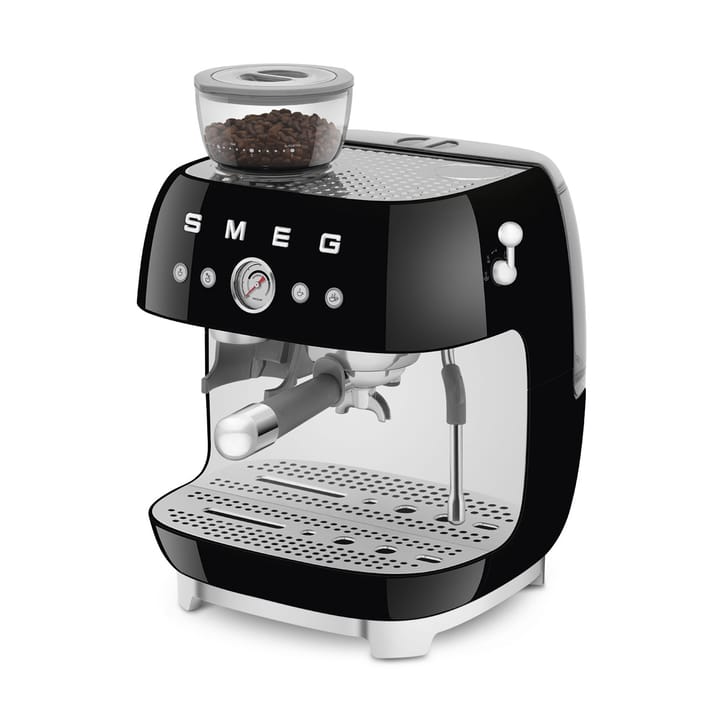 Smeg 50's Style espressomaskin med kaffekvarn, Svart Smeg