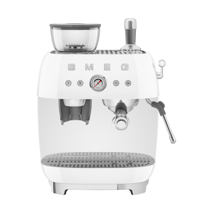 Smeg 50's Style espressomaskin med kaffekvarn - Vit - Smeg