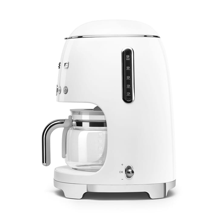 Smeg 50's Style kaffebryggare 10 koppar, Vit Smeg