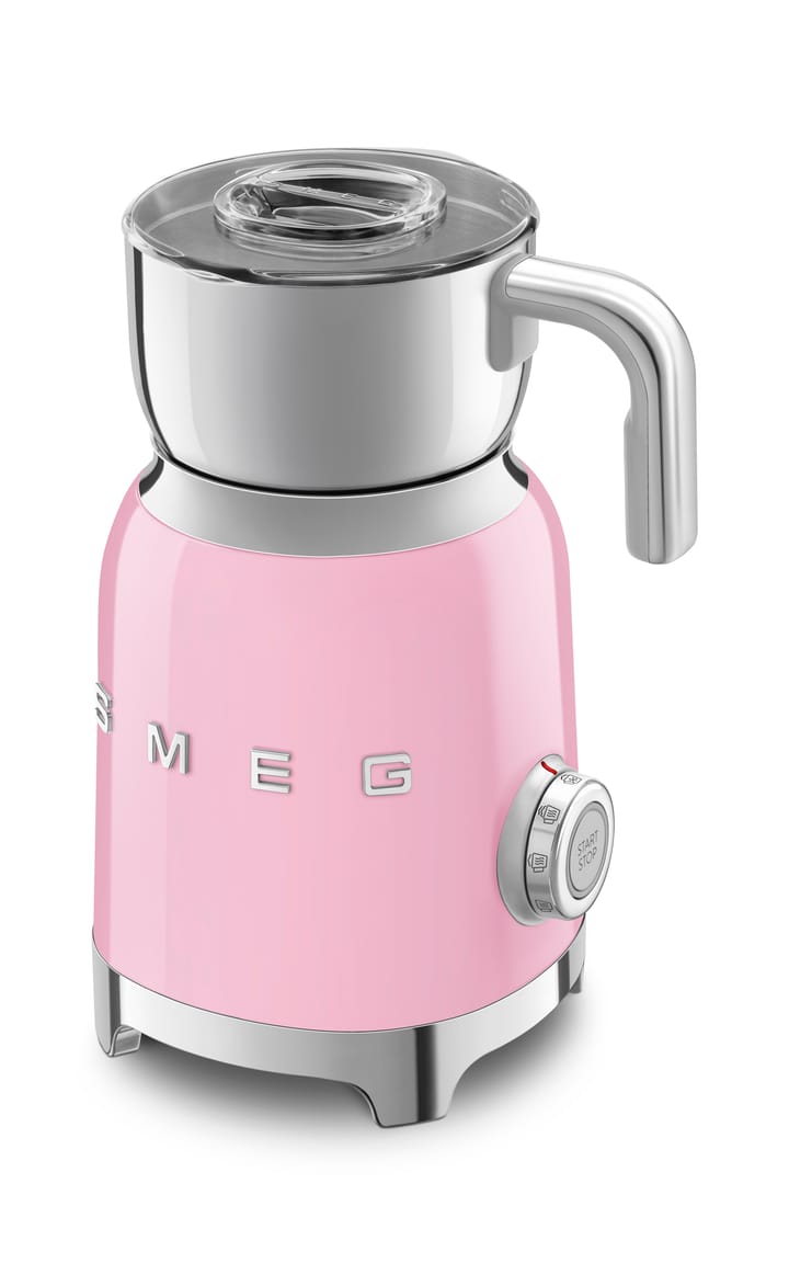 Smeg 50's Style mjölkskummare 60 cl, Rosa Smeg