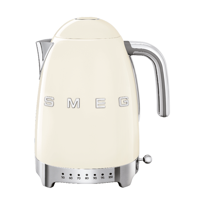 Smeg 50's Style vattenkokare med variabel temperatur 1,7 L - Créme vit - Smeg