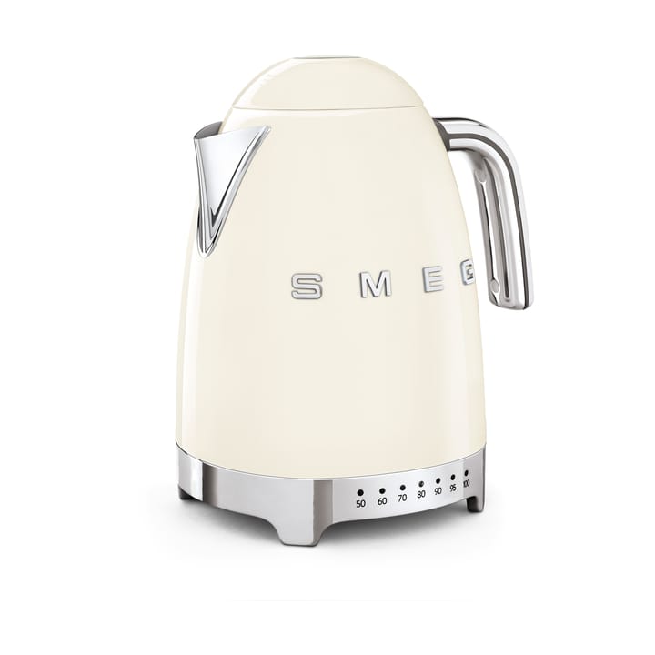 Smeg 50's Style vattenkokare med variabel temperatur 1,7 L, Créme vit Smeg