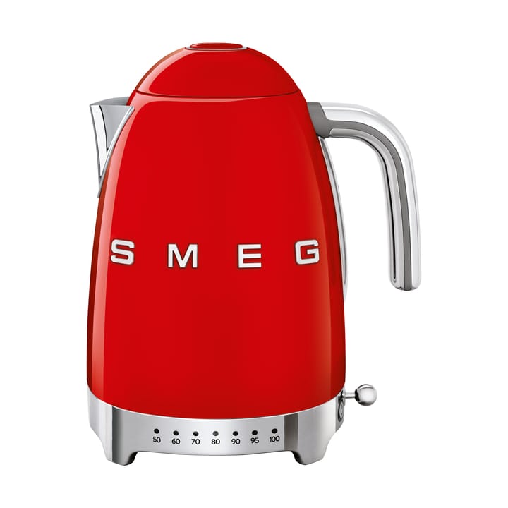 Smeg 50's Style vattenkokare med variabel temperatur 1,7 L, Röd Smeg