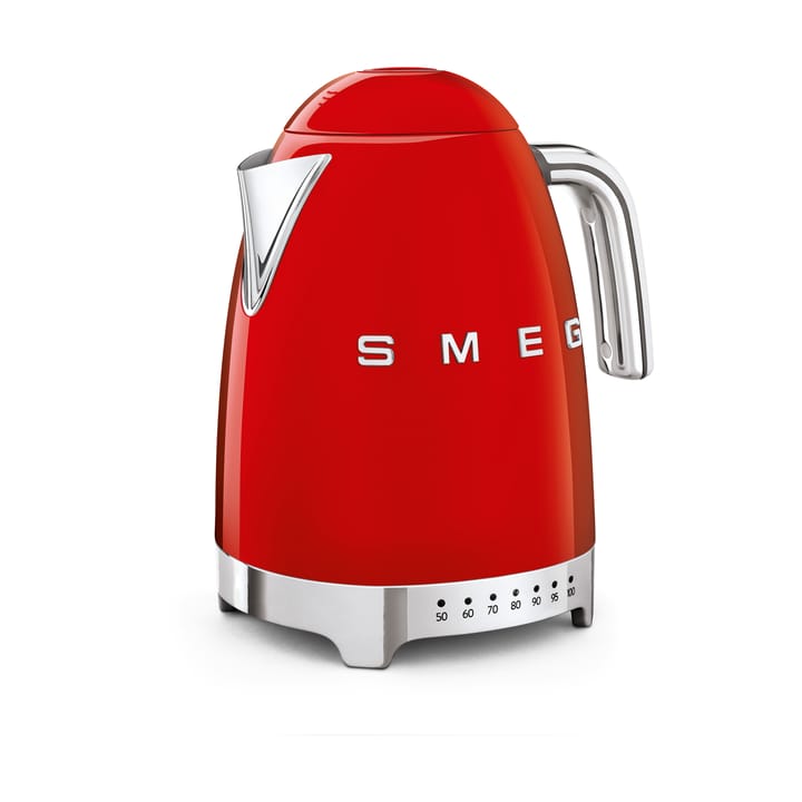 Smeg 50's Style vattenkokare med variabel temperatur 1,7 L, Röd Smeg