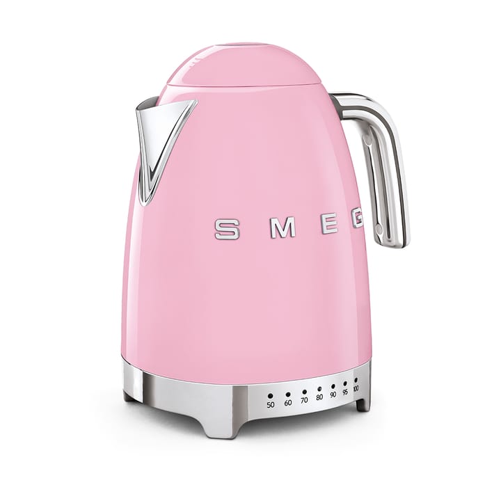 Smeg 50's Style vattenkokare med variabel temperatur 1,7 L, Rosa Smeg