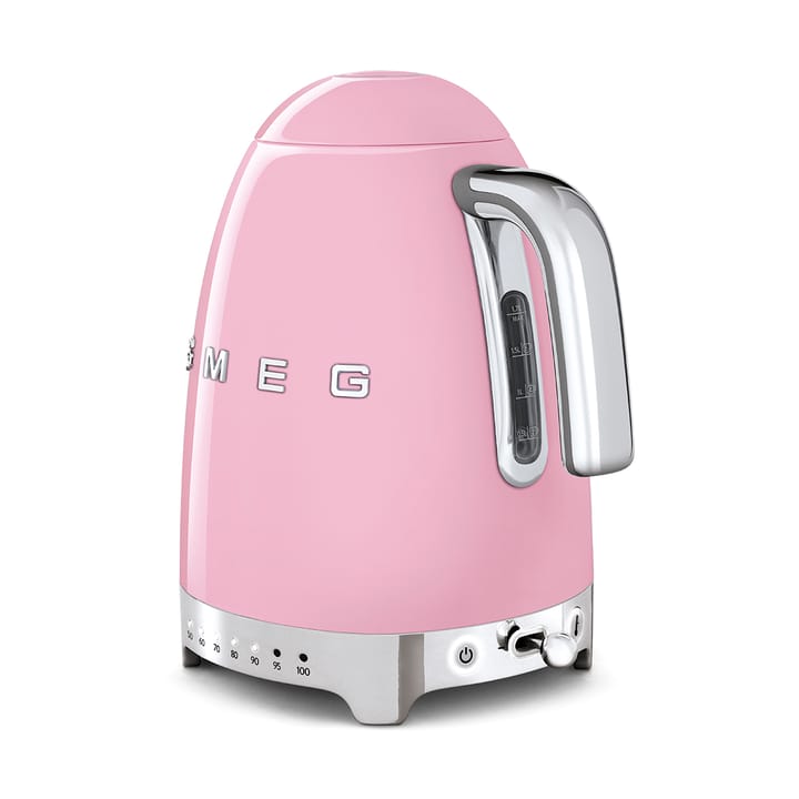 Smeg 50's Style vattenkokare med variabel temperatur 1,7 L, Rosa Smeg