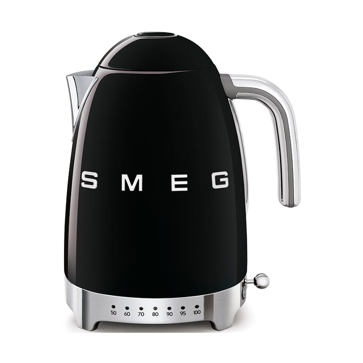 Smeg 50's Style vattenkokare med variabel temperatur 1,7 L, Svart Smeg