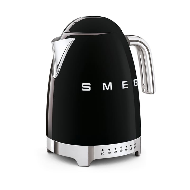 Smeg 50's Style vattenkokare med variabel temperatur 1,7 L, Svart Smeg