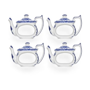 Spode Blue Italian servettring 4-pack Blå-vit