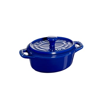 STAUB Staub oval minigryta 0,2 l blå