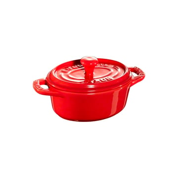 STAUB Staub oval minigryta 0,2 l röd