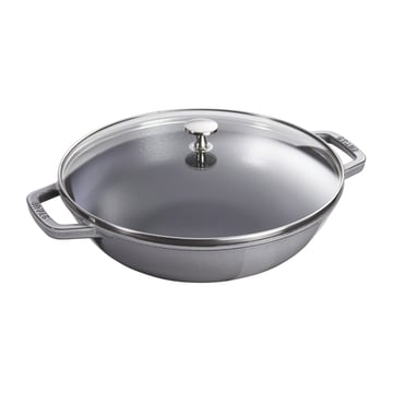 STAUB Wok med glaslock Ø37 cm 5,7 L Grå