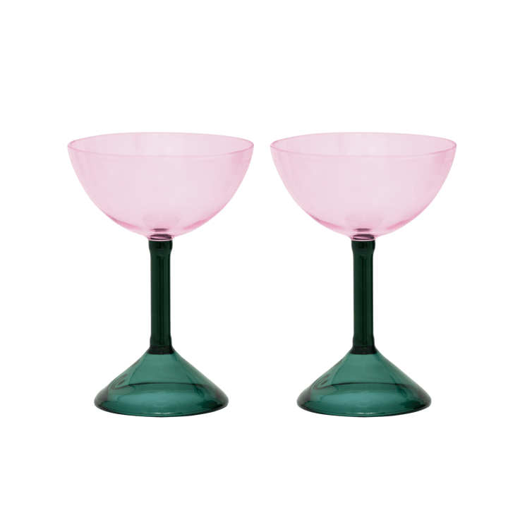 Urban Nature Culture gåvoset coupeglas 2-pack, Pink URBAN NATURE CULTURE