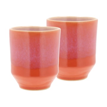 Villa Collection Styles mugg 18 cl 2-pack Lila-orange