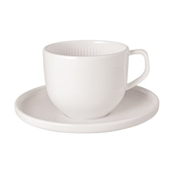 Villeroy & Boch Afina kopp med fat White