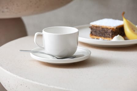 Afina kopp med fat, White Villeroy & Boch