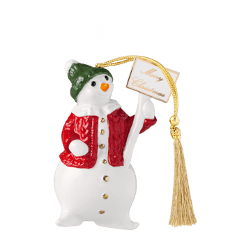 Villeroy & Boch Christmas Classics julhänge snögubbe Vit