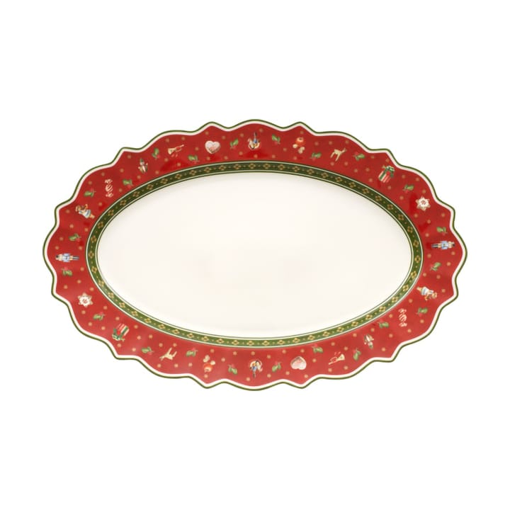 Toy´s Delight serveringsfat oval 31x50 cm, Vit-röd Villeroy & Boch