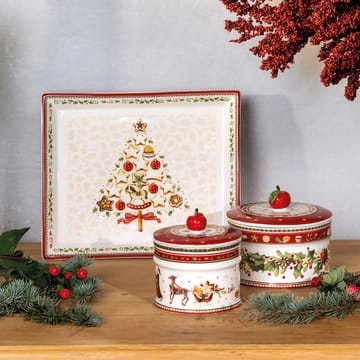 Winter Bakery kakburk M 0,55 L - Vit-röd - Villeroy & Boch