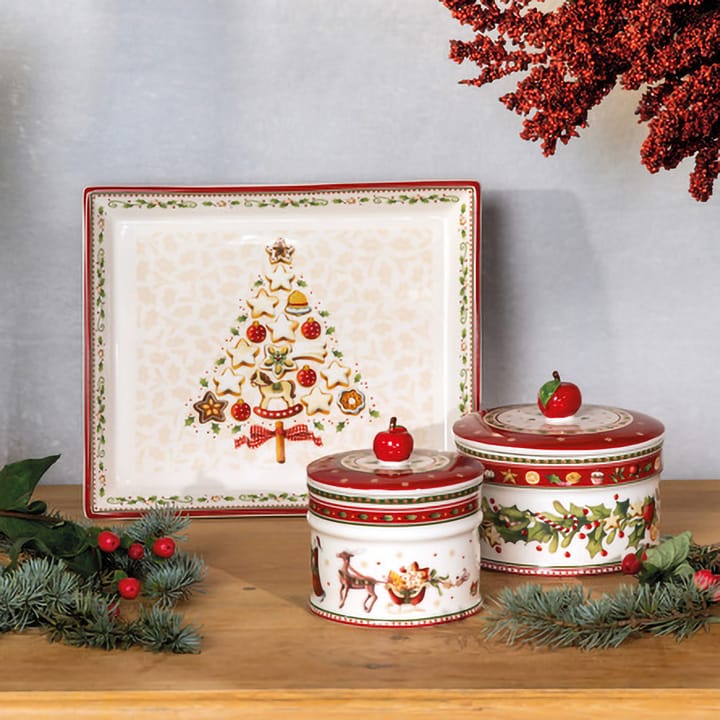 Winter Bakery kakburk M 0,55 L, Vit-röd Villeroy & Boch