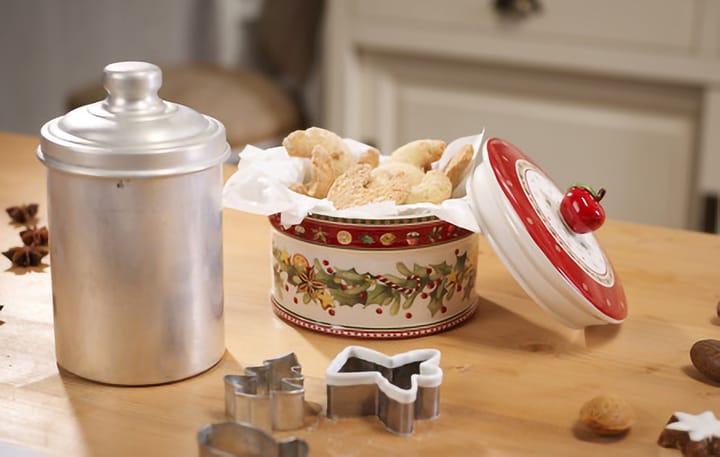 Winter Bakery kakburk M 0,55 L, Vit-röd Villeroy & Boch