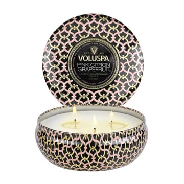 Maison Noir 3-wick Tin doftljus 40 timmar - Pink Citron Grapefruit - Voluspa