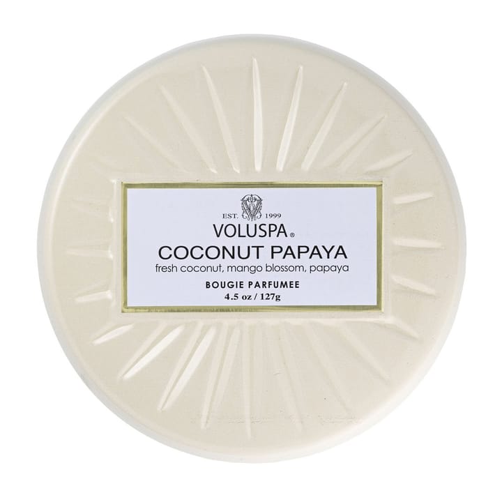 Vermeil Mini Tin doftljus 25 timmar, Coconut Papaya Voluspa