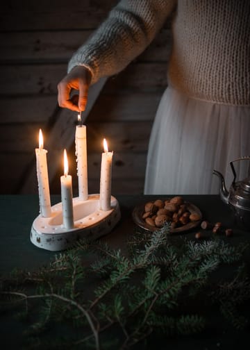 Julemorgen Story ljusstake - Vit - Wik & Walsøe