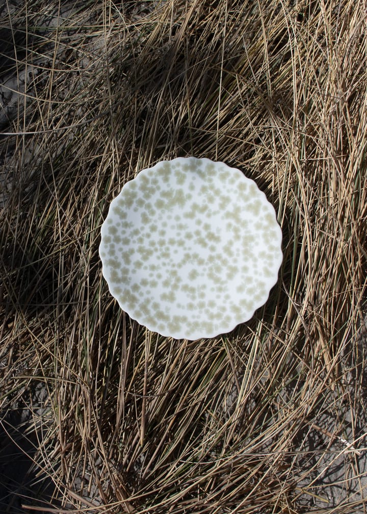 Slåpeblom tallrik Ø21 cm, Grön Wik & Walsøe