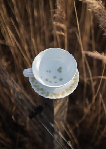 Slåpeblom tekopp och fat 30 cl - Grön - Wik & Walsøe