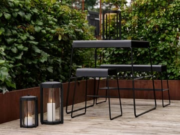 A-bench outdoor bänk med hylla 45 cm - Black - Zone Denmark